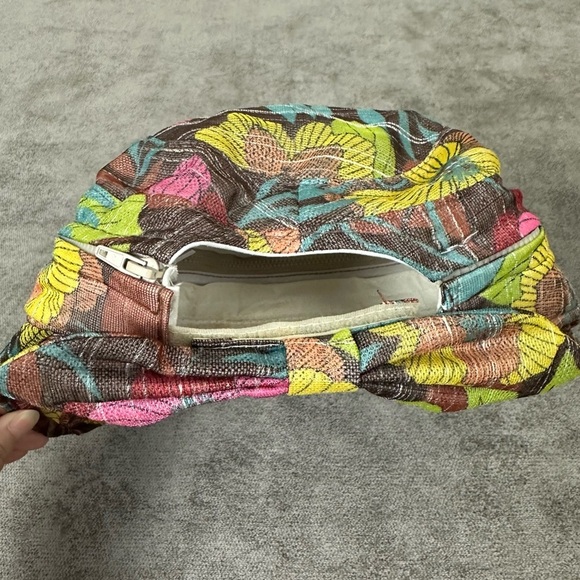 VINTAGE Laurant Benon Paris Floral Sun Visor Hat with Removable Top - Picture 5 of 9